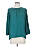 Ann Taylor 100% Polyester Teal 3/4 Sleeve Blouse Size S - photo 1