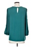 Ann Taylor 100% Polyester Teal 3/4 Sleeve Blouse Size S - photo 2