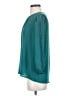 Ann Taylor 100% Polyester Teal 3/4 Sleeve Blouse Size S - photo 5