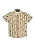 Assorted Brands 100% Cotton Stripes Tan Green Short Sleeve Button-Down Shirt Size 6 - photo 1