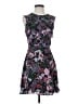 Saloni 100% Polyester Paisley Black Cocktail Dress Size 4 - photo 1