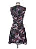 Saloni 100% Polyester Paisley Black Cocktail Dress Size 4 - photo 2