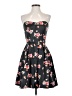 Jill Jill Stuart 100% Polyester Floral Black Cocktail Dress Size 2 - photo 1
