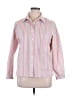 Foxcroft Stripes Pink Long Sleeve Button-Down Shirt Size 14 - photo 1
