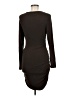 Unbranded Solid Brown Casual Dress Size M - photo 2