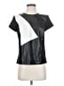 Classiques Entier 100% Leather Black Short Sleeve Top Size S - photo 1