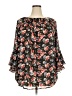 Chaps 100% Polyester Black 3/4 Sleeve Blouse Size 2X - photo 1