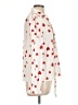 Shein 100% Polyester Hearts Ivory Long Sleeve Blouse Size L - photo 4