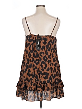 princess polly baby blue dress Boohoo Lace Trim Satin Slip Dress in Brown