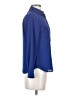 Ann Taylor LOFT 100% Polyester Color Block Blue Long Sleeve Blouse Size XXS - photo 4