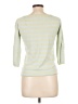 H&M 100% Polyester Green 3/4 Sleeve Top Size L - photo 2