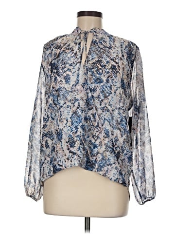 Olivia Grey Long Sleeve Blouse (view 1)