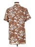Timeson 100% Polyester Brown Short Sleeve Henley Size L (estimated) - photo 2