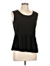 Green Envelope Black Sleeveless Blouse Size L - photo 1