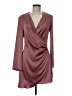 MNG 100% Polyester Solid Burgundy Cocktail Dress Size 6 - photo 1