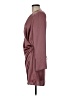 MNG 100% Polyester Solid Burgundy Cocktail Dress Size 6 - photo 5