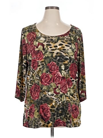 Brittany Black 3/4 Sleeve Blouse (view 1)