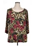 Brittany Black Brown 3/4 Sleeve Blouse Size 14 (estimated) - photo 1