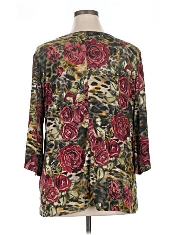 Brittany Black 3/4 Sleeve Blouse (view 2)
