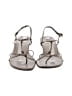 Stuart Weitzman Silver Brown Sandals Size 8 1/2 - photo 2