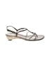 Stuart Weitzman Silver Brown Sandals Size 8 1/2 - photo 1