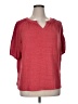 Cable & Gauge Red Short Sleeve Top Size 1X - photo 1