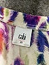 CAbi 100% Polyester Animal Print Purple Short Sleeve Blouse Size XS - photo 7