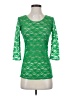 Young Essence 100% Polyester Green 3/4 Sleeve T-Shirt Size S - photo 1