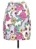 Zara 100% Polyester Floral White Ivory Casual Skirt Size XS - photo 2