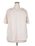 Unbranded Ivory Short Sleeve Blouse Size XXL - photo 1