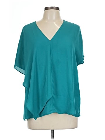 Worthington Short Sleeve Blouse (view 1)