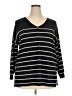 Old Navy Stripes Black Pullover Sweater Size 2X - photo 1