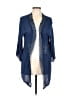 Absolutely Famous 100% Rayon Blue Kimono Size L - photo 1