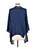 Absolutely Famous 100% Rayon Blue Kimono Size L - photo 2
