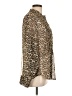Lands' End 100% Polyester Animal Print Brown Long Sleeve Blouse Size L - photo 4