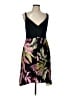 CAbi 100% Polyester Tropical Black Cocktail Dress Size L - photo 1