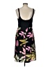 CAbi 100% Polyester Tropical Black Cocktail Dress Size L - photo 2