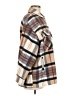 Zara Plaid Brown Blue Coat Size M - photo 4