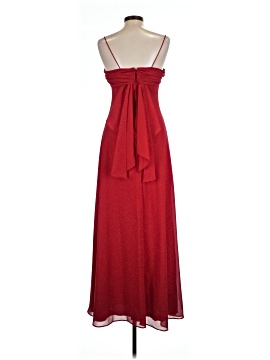 strapless open back dress Betsy & Adam Red Off Shoulder Dress main image 1