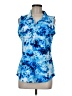Scales Blue Sleeveless Blouse Size M - photo 1