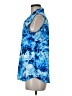 Scales Blue Sleeveless Blouse Size M - photo 5