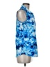 Scales Blue Sleeveless Blouse Size M - photo 4