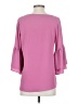 Tyche Pink 3/4 Sleeve Blouse Size S - photo 2