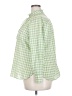 J.Crew Checkered-gingham Green 3/4 Sleeve Blouse Size 20 - photo 5