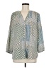 NYDJ 100% Polyester Teal 3/4 Sleeve Blouse Size M - photo 1