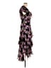 WAYF 100% Polyester Floral Purple Cocktail Dress Size M - photo 4