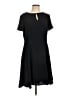 Brooks Brothers 100% Polyester Solid Black Casual Dress Size 12 - photo 1