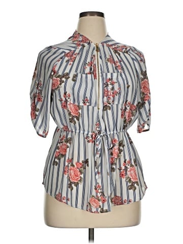 J for Justify Short Sleeve Blouse (view 1)