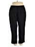 Catherines Solid Black Casual Pants Size 1X (petite) - photo 1