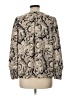 Ann Taylor LOFT Outlet 100% Polyester Paisley Ivory Long Sleeve Blouse Size L (petite) - photo 2